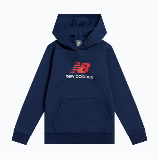 Zdjęcie produktu Bluza dziecięca New Balance BB Stacked Logo Hoodie nb navy Granatowy