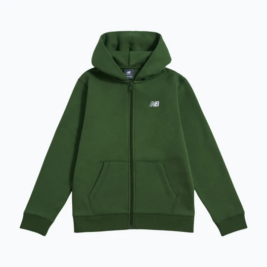 Zdjęcie produktu Bluza dziecięca New Balance Brush Back Small Logo Full Zip Hoodie dark alpine green