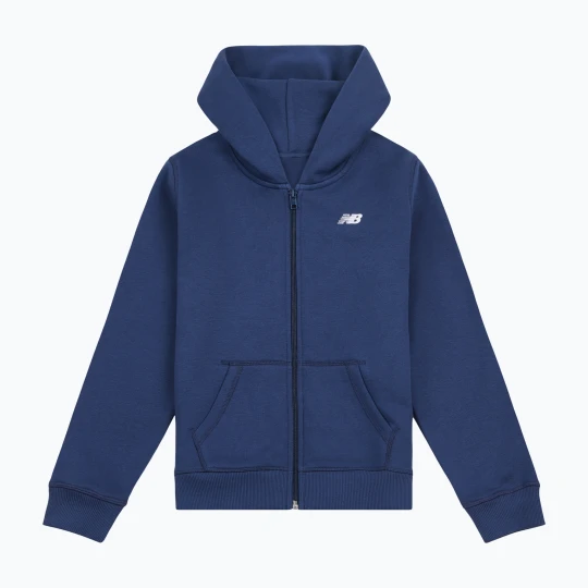 Zdjęcie produktu Bluza dziecięca New Balance Brush Back Small Logo Full Zip Hoodie nb navy Granatowy