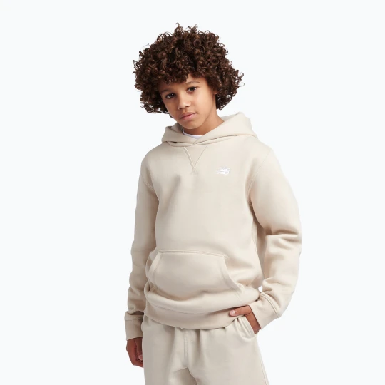 Zdjęcie produktu Bluza dziecięca New Balance French Terry Small Logo Hoodie timberwolf Beżowy