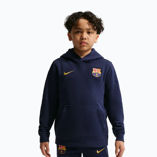 Zdjęcie produktu Bluza dziecięca Nike FC Barcelona Club blackened blue/mineral yellow