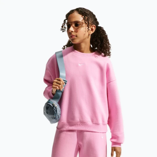 Zdjęcie produktu Bluza dziecięca Nike Sportswear Studio pink rise / white
