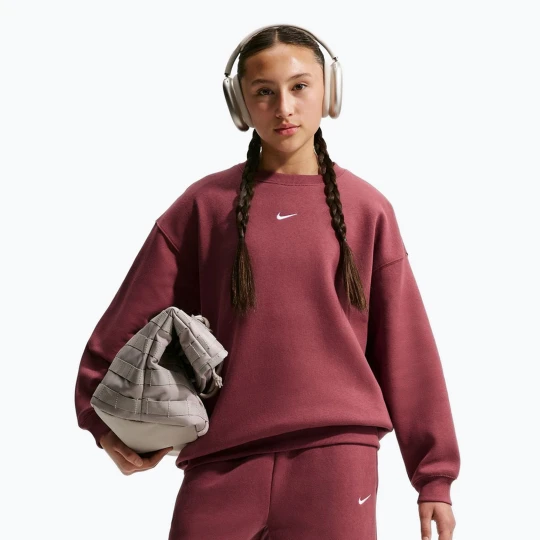 Zdjęcie produktu Bluza dziecięca Nike Sportswear Studio pink smoke / white