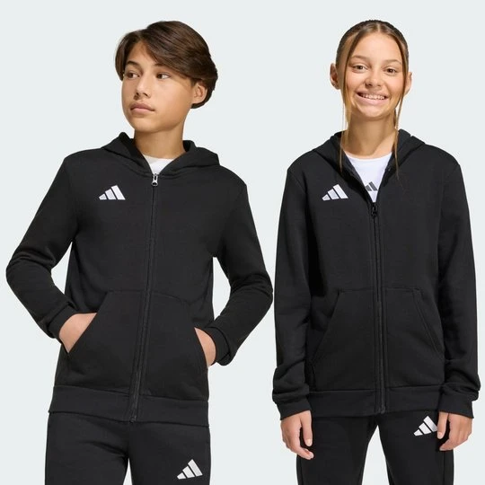 Zdjęcie produktu Bluza dziecięca z kapturem i suwakiem na całej długości Entrada26 Adidas