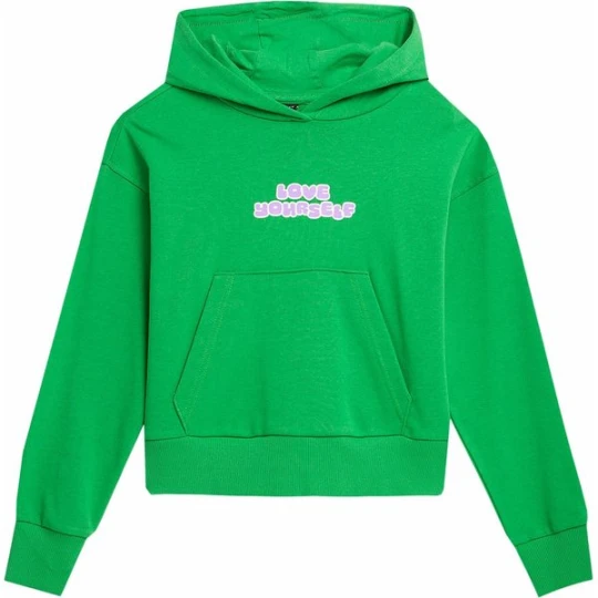 Zdjęcie produktu Bluza dziewczęca 4FJAW23TSWSF645 4F Zielony