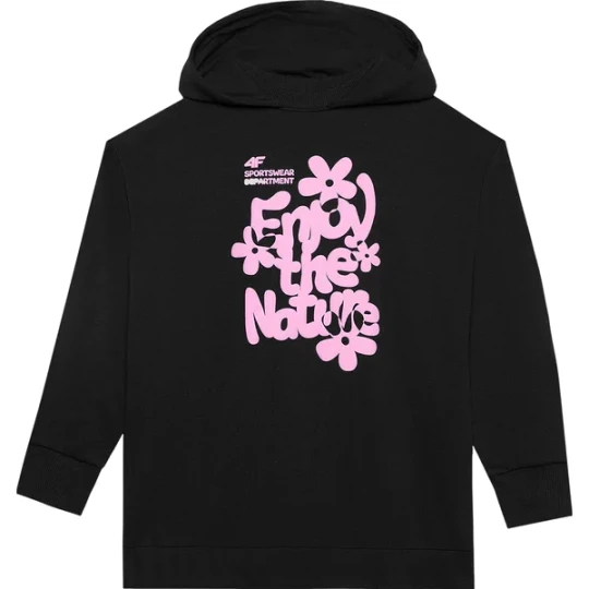 Zdjęcie produktu Bluza dziewczęca 4FJWSS24TSWSF0941 4F Czarny