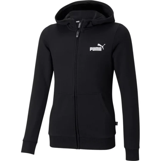 Zdjęcie produktu Bluza dziewczęca ESS Small Logo Full Zip Hoodie Puma Czarny