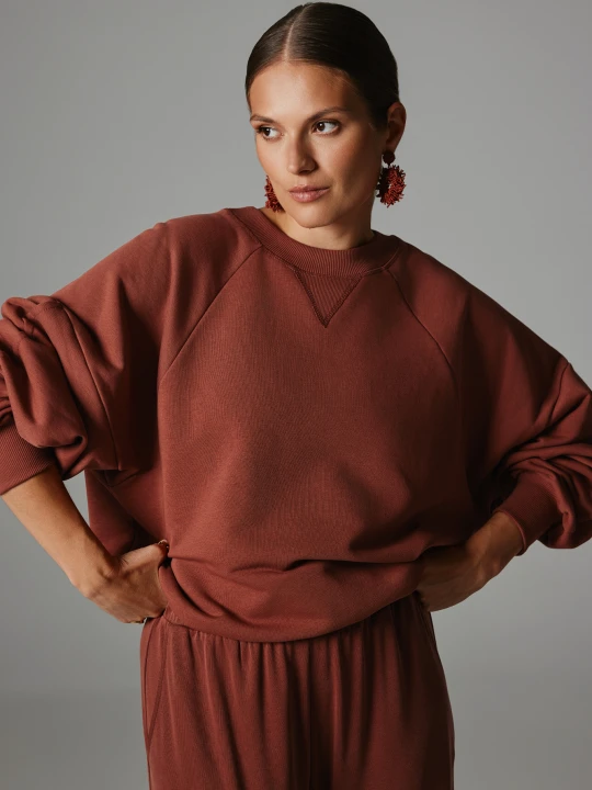 Zdjęcie produktu BLUZA ELENA MARSALA S - Flawless Miedziany