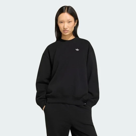 Zdjęcie produktu Bluza Essentials Crew Long Fleece OS Adidas czarny