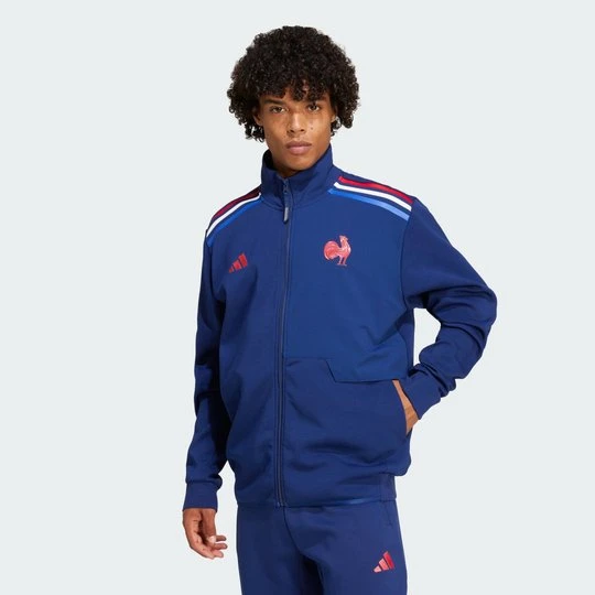 Zdjęcie produktu Bluza France Rugby Anthem Adidas Dark Blue