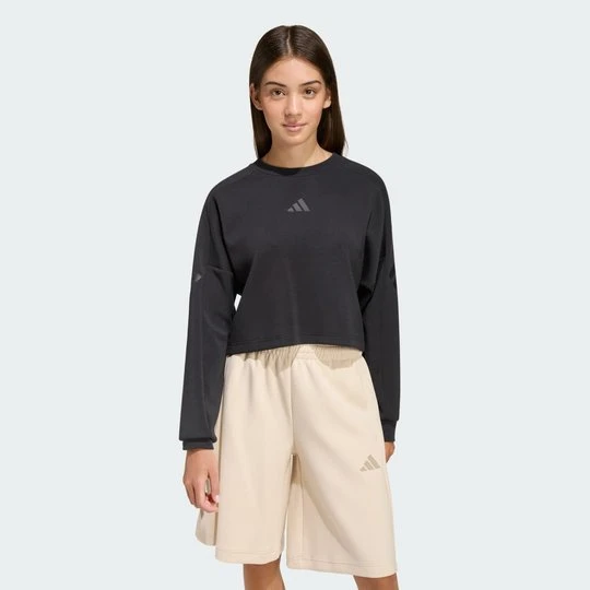 Zdjęcie produktu BLUZA FUTURE ICONS 3 STRIPES CROPPED Adidas czarny