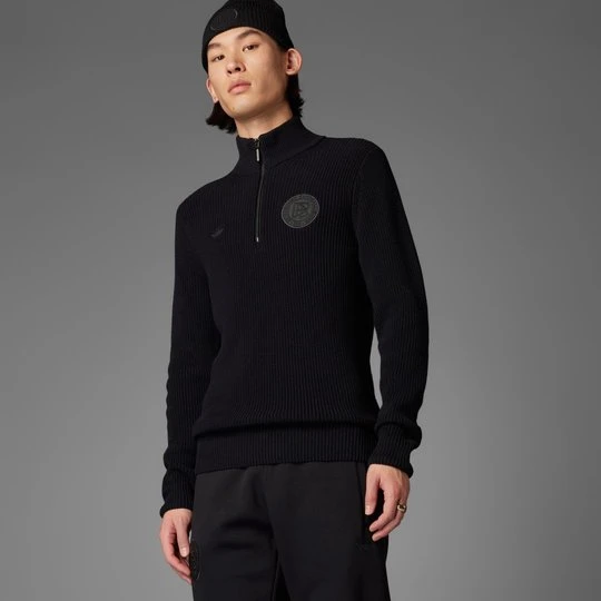 Zdjęcie produktu Bluza Germany Anniversary Half-Zip Knit Adidas czarny