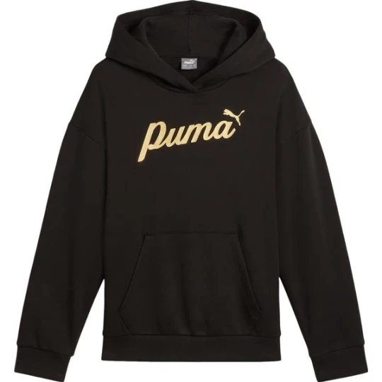 Zdjęcie produktu Bluza juniorska Ess+ Script Metallic Hoodie Jr Puma Czarny
