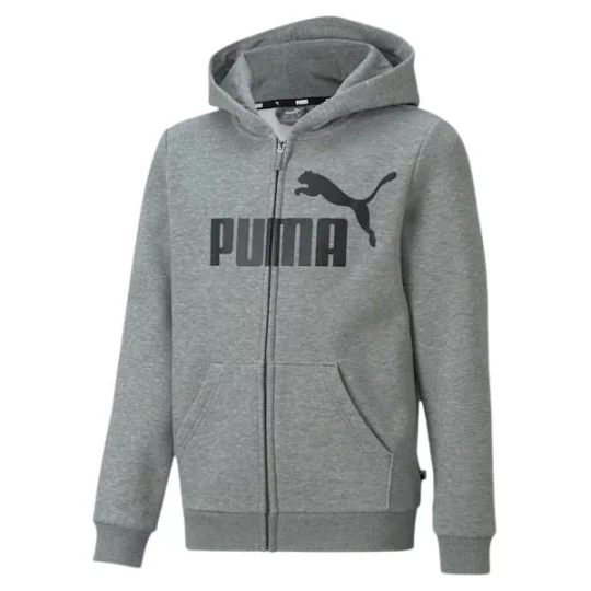 Zdjęcie produktu Bluza juniorska Essentials Big Logo Zip Puma Szary