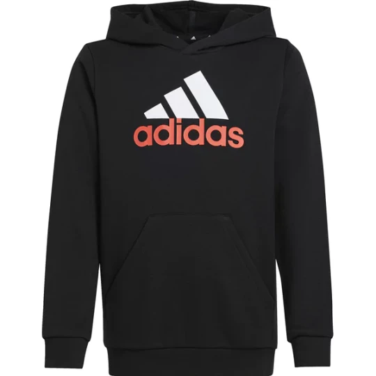 Zdjęcie produktu Bluza juniorska Essentials Two-Colored Big Logo Cotton Hoodie Adidas Czarny