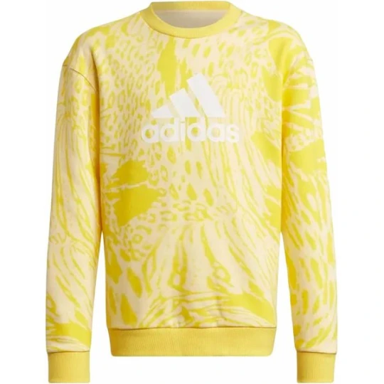 Zdjęcie produktu Bluza juniorska Future Icons Hybrid Animal Print Adidas Żółty