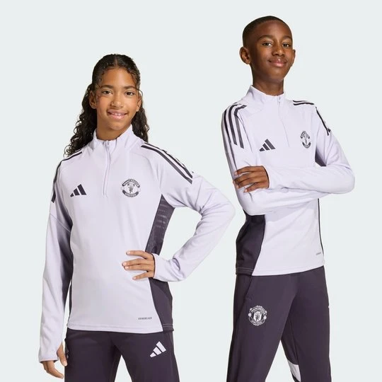 Zdjęcie produktu Bluza Manchester United Tiro 25 Competition Training Kids Adidas fioletowy