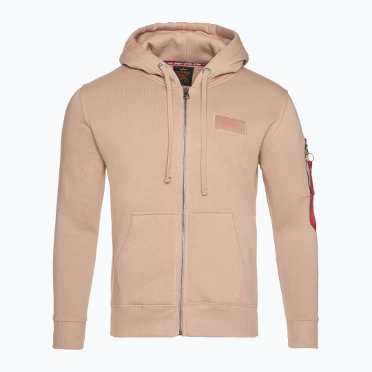 Zdjęcie produktu Bluza męska Alpha Industries Back Print Zip dusty coral Beżowy