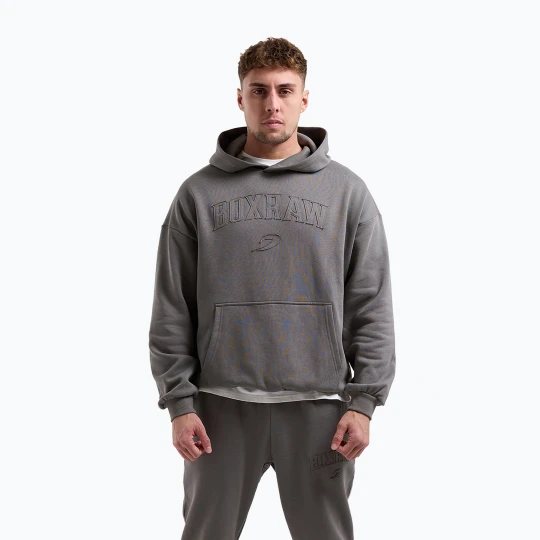 Zdjęcie produktu Bluza męska BOXRAW East Street Hoodie distressed grey