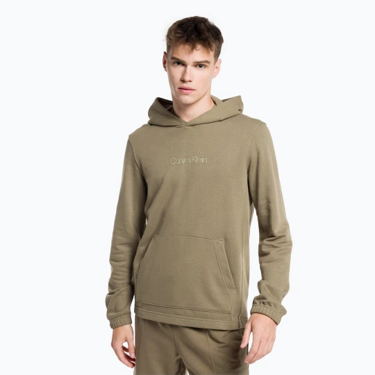 Zdjęcie produktu Bluza męska Calvin Klein Hoodie gray olive Brązowy