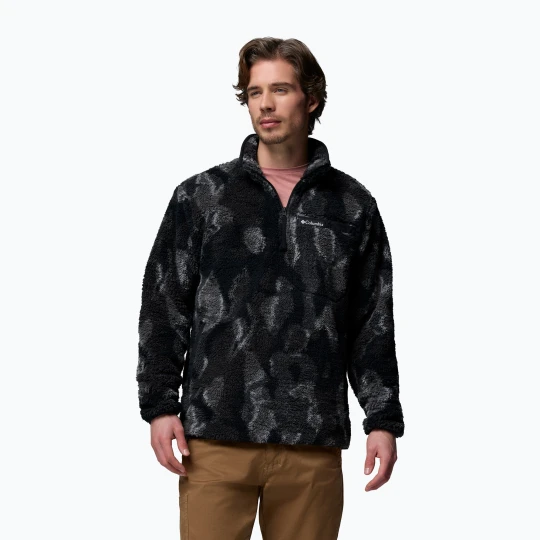 Zdjęcie produktu Bluza męska Columbia Rugged Ridge High Pile Half Zip black treebark Szary