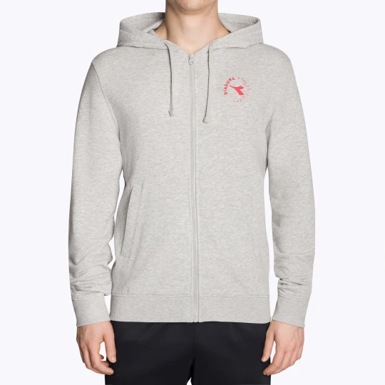 Zdjęcie produktu Bluza męska Diadora Hoodie FZ Essential Sport grigio medio chiaro melange Szary
