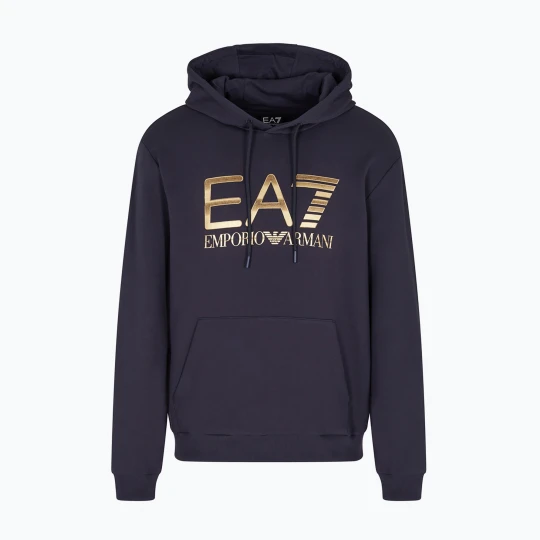 Zdjęcie produktu Bluza męska EA7 Emporio Armani Train Logo Series Big Logo Hoodie armani blue Granatowy