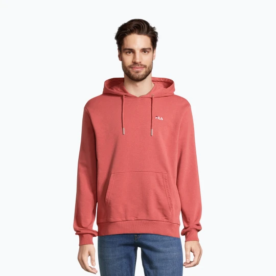 Zdjęcie produktu Bluza męska FILA Bengel Regular Hoody marsala Czerwony