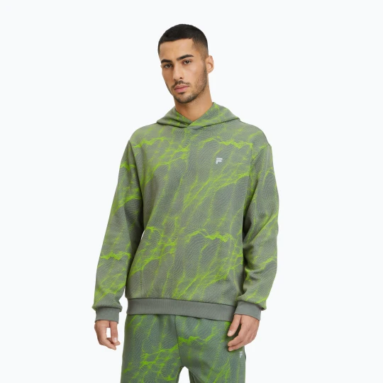 Zdjęcie produktu Bluza męska FILA Redford AOP Hoody jasmine green mars aop