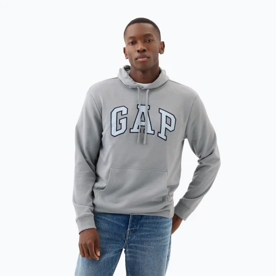 Zdjęcie produktu Bluza męska GAP Heritage Crewneck Logo storm cloud Szary