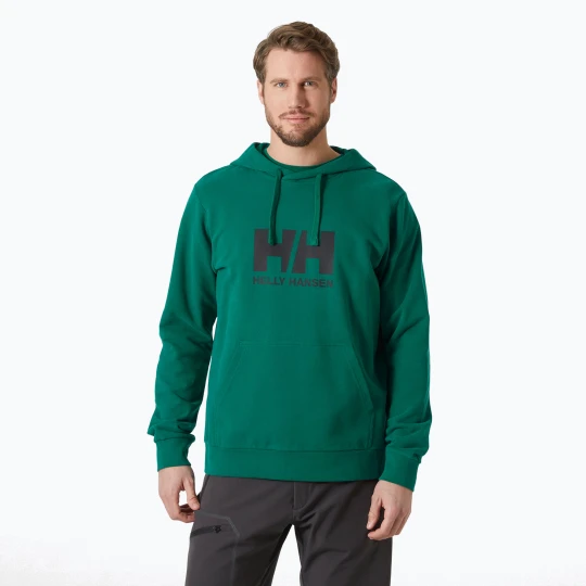 Zdjęcie produktu Bluza męska Helly Hansen HH Logo Hoodie 2.0 emerald Zielony