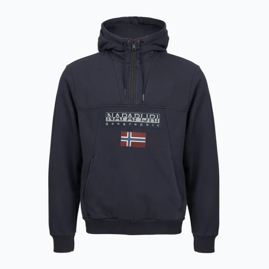 Zdjęcie produktu Bluza męska Napapijri Burgee Half Zip Hooded 2.0 blu marine Granatowy