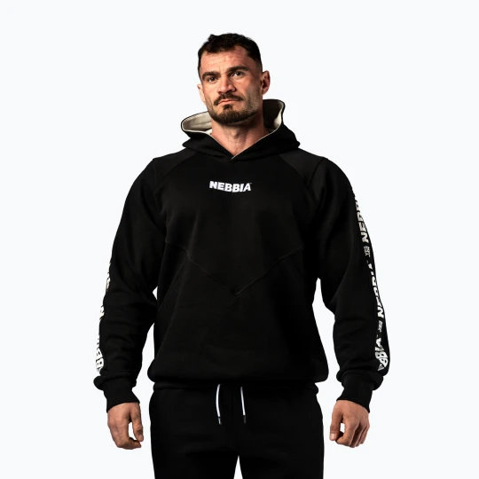 Zdjęcie produktu Bluza męska NEBBIA Hero Hoodie black