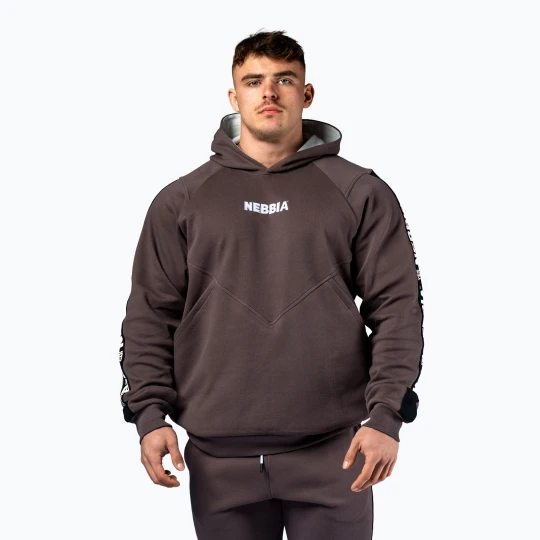 Zdjęcie produktu Bluza męska NEBBIA Hero Hoodie brown