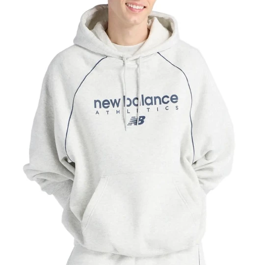 Zdjęcie produktu Bluza męska New Balance Trackside Fleece MT611629AHH - szara