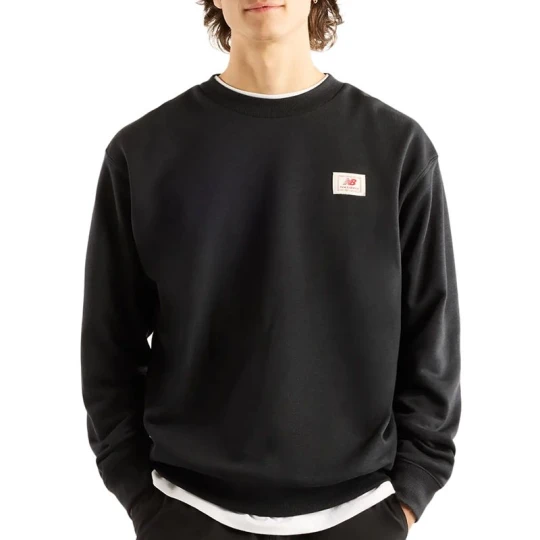 Zdjęcie produktu Bluza męska New Balance Woven Label MT6175T5BK - czarna