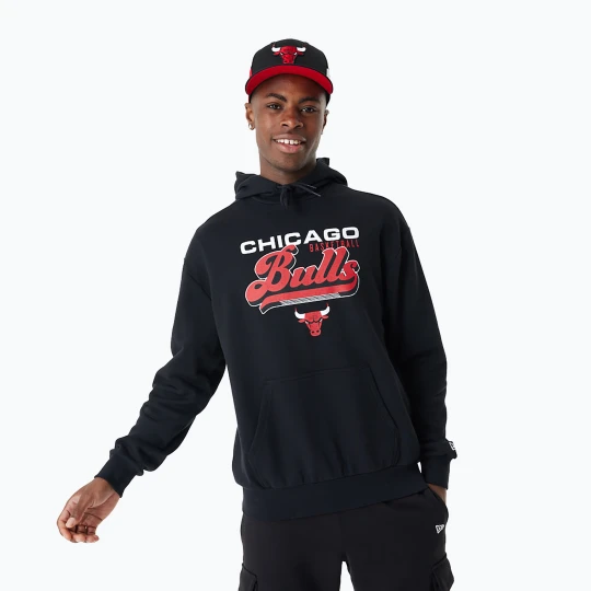 Zdjęcie produktu Bluza męska New Era NBA Graphic OS Hoody Chicago Bulls black
