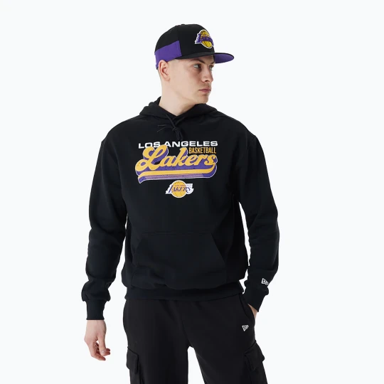 Zdjęcie produktu Bluza męska New Era NBA Graphic OS Hoody Los Angeles Lakers black