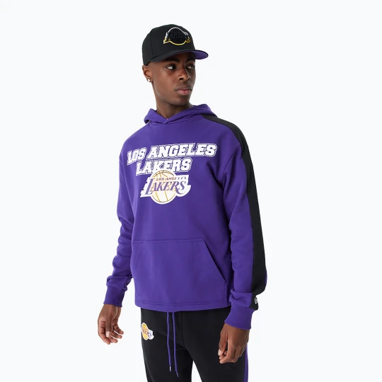 Zdjęcie produktu Bluza męska New Era NBA Large Graphic OS Hoody Los Angeles Lakers purple Fioletowy