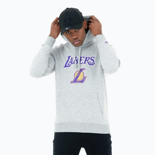 Zdjęcie produktu Bluza męska New Era NBA Regular Hoody Los Angeles Lakers grey med