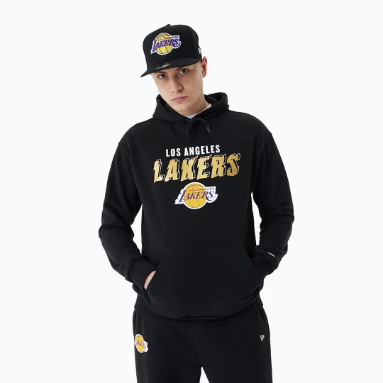 Zdjęcie produktu Bluza męska New Era Team Script OS Hoody Los Angeles Lakers black