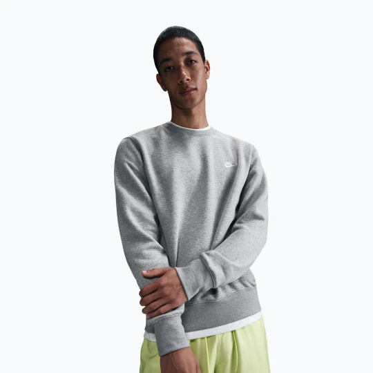 Zdjęcie produktu Bluza męska Nike Club Fleece Crew dark grey heather / white