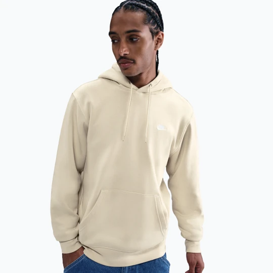 Zdjęcie produktu Bluza męska Nike Club Pullover Hoodie light khaki / light khaki / white Beżowy
