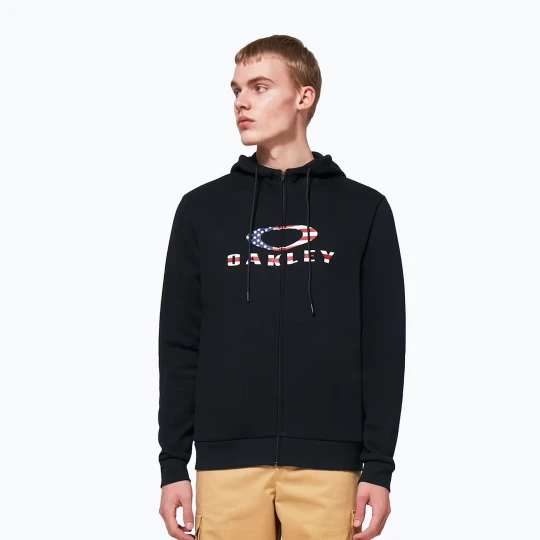 Zdjęcie produktu Bluza męska Oakley Bark 2.0 Hoodie FZ black / american flag