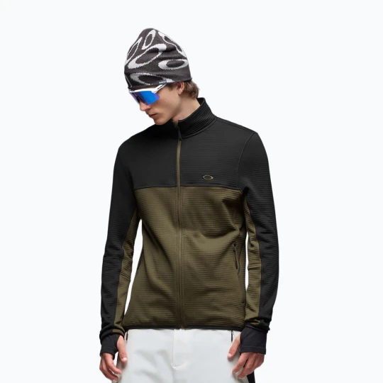 Zdjęcie produktu Bluza męska Oakley Canopy FZ blackout / deep olive Zielony