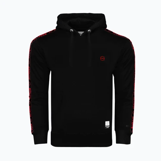 Zdjęcie produktu Bluza męska Octagon Stripe Hoodie black/red