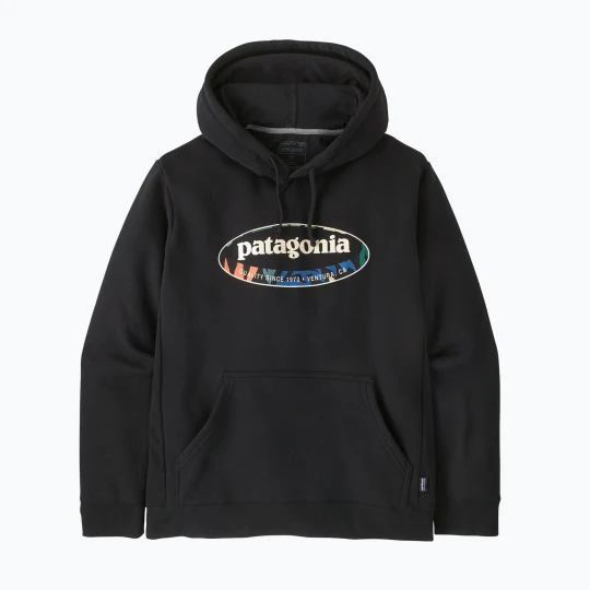 Zdjęcie produktu Bluza męska Patagonia '95 Oval Logo Uprisal Hoody black: kaleido