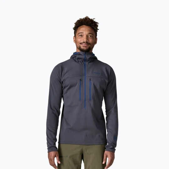 Zdjęcie produktu Bluza męska Patagonia R1 Ultralight Hoody smolder blue Granatowy