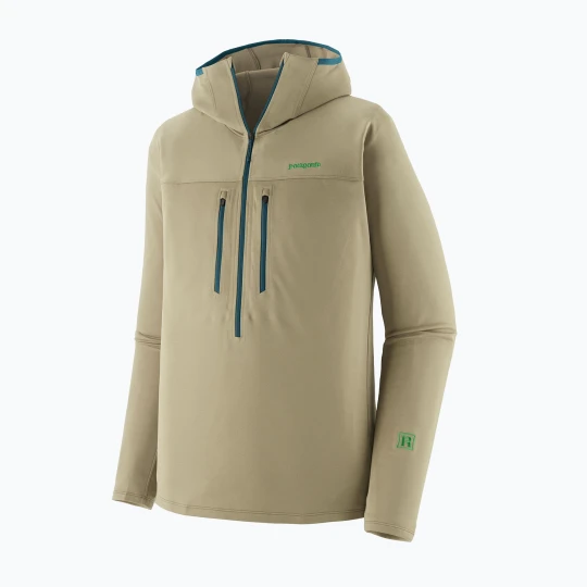 Zdjęcie produktu Bluza męska Patagonia R1 Ultralight Hoody weathered stone Brązowy