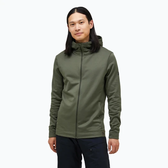 Zdjęcie produktu Bluza męska Peak Performance Rider Tech Zip Hood pine needle Zielony